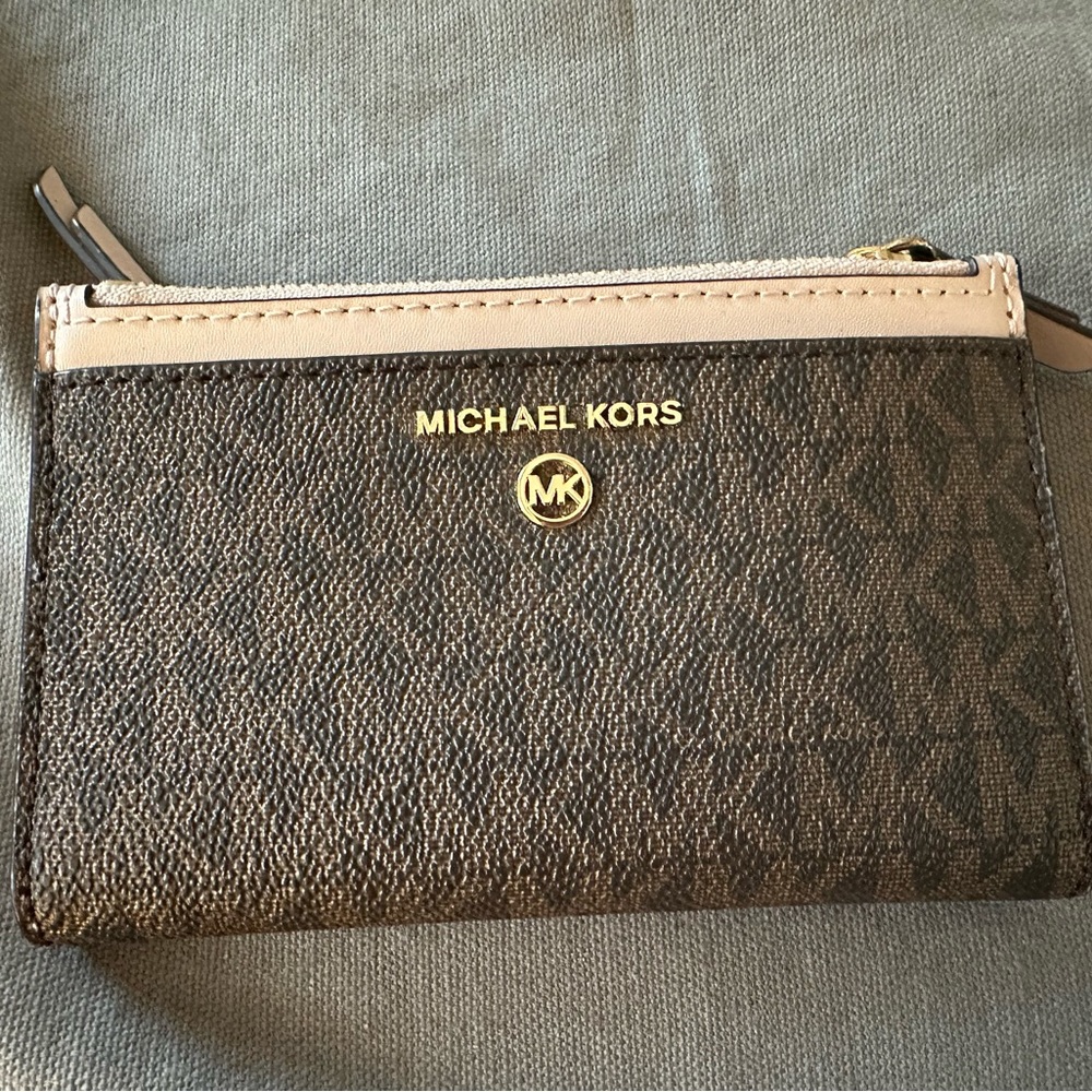 Michael Kors double zip credit card holder.